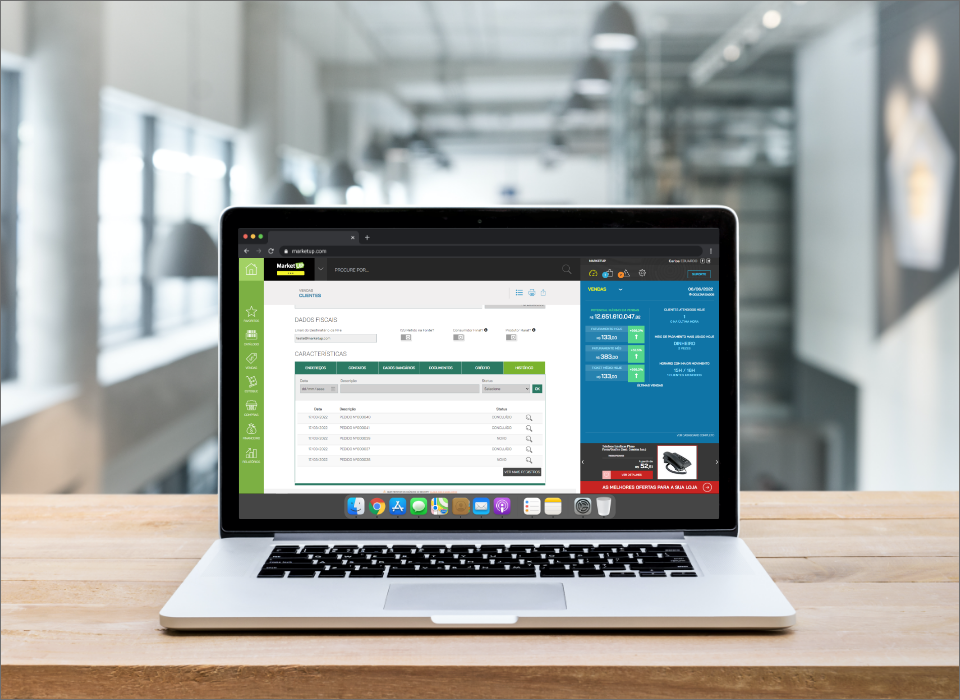 Cadastro de Contas - Pedidos