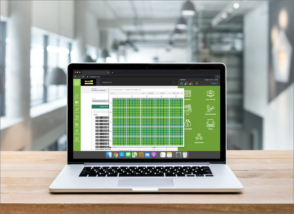 Centro de Distribuição - mapa de estoque